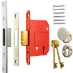 ERA MORTICE SASH LOCK 5 LEVER 2.1/2" 262-51 FORTRESS BS SC