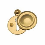 HERITAGE ROUND COVERED ESCUTHEON POLISHED BRASS V1020