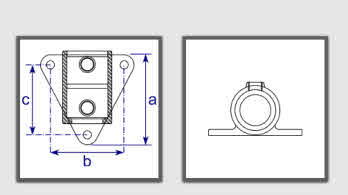 Interclamp 146 Vertical Side Palm Fix Dimesions