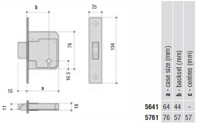 Legge 5641 mortice deadlock diagram legge5641