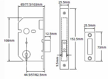Union 2137 mortice deadlock diagram union2137