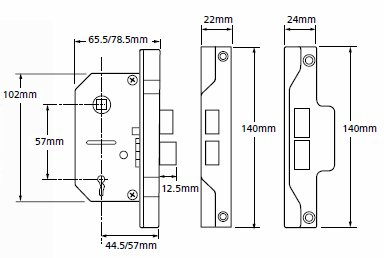 Union 2242 mortice lock diagram union2242